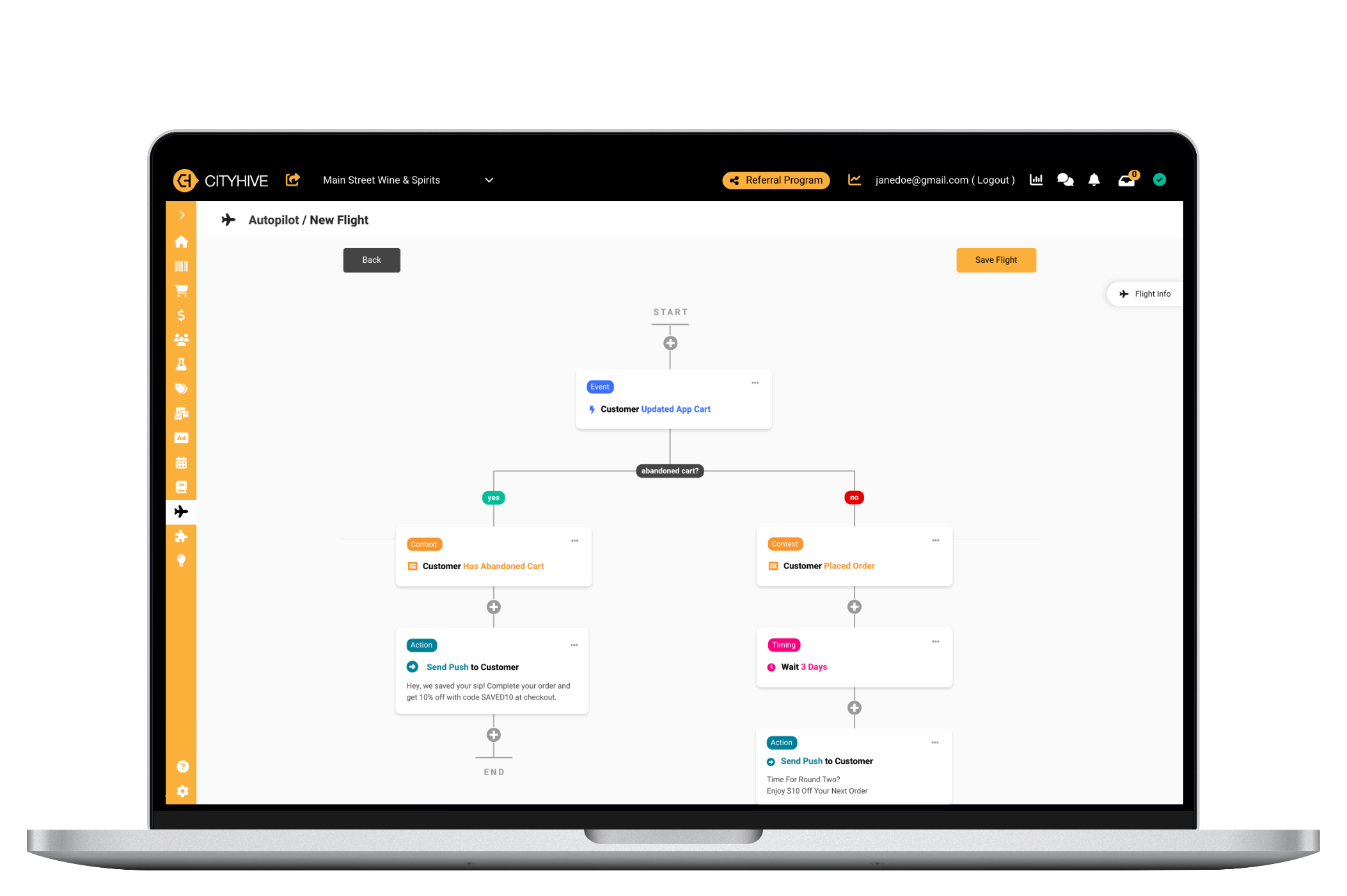 automated campaign example