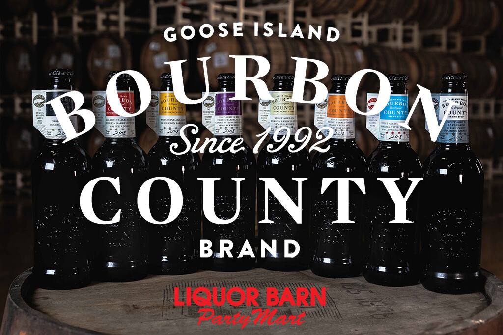 Goose Island Bourbon County Brand Stout is at Liquor Barn and Party Mart!