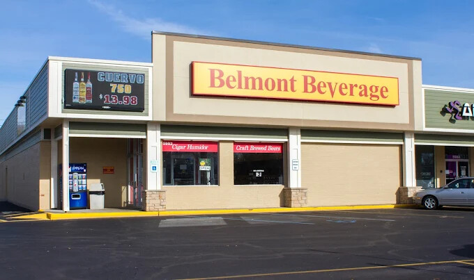 Belmont Beverage Time Corners Plaza – Fort Wayne, Indiana liquor store exterior