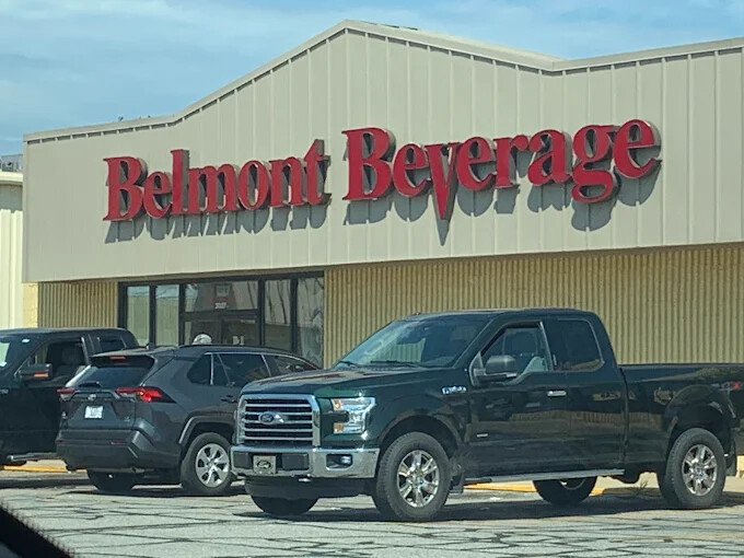 Belmont Beverage Southland Plaza – South Bend, Indiana liquor store exterior
