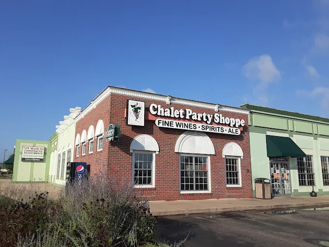 Chalet Party Shoppe Caragana Court – Goshen, Indiana liquor store exterior