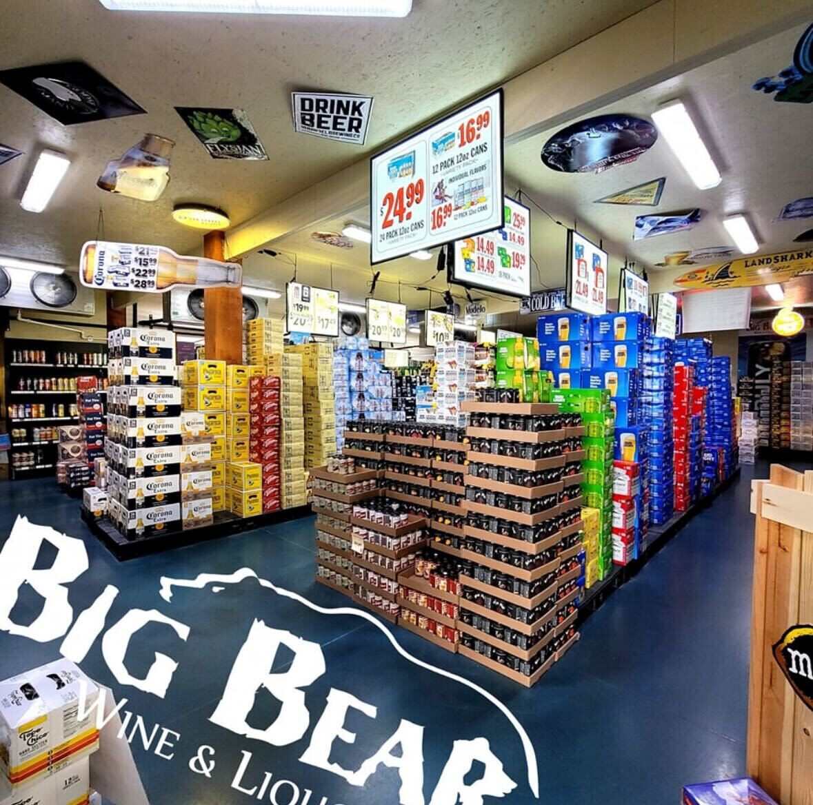BIg bear wine and liquor big selection