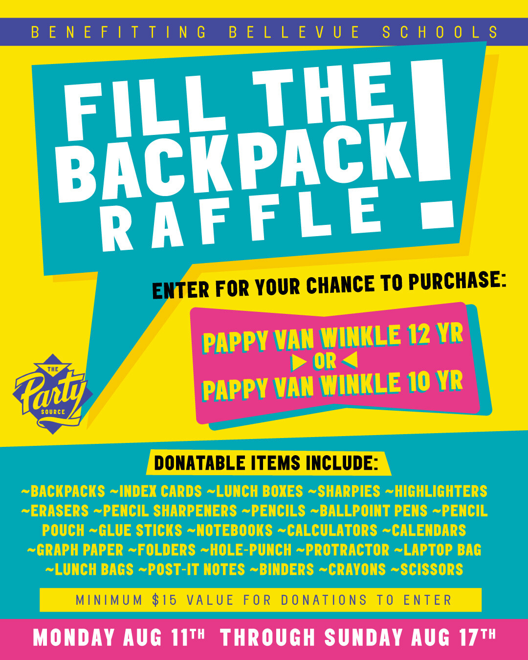 Fill the Backpack Raffle: Support Back-to-School Supplies Drive - The ...