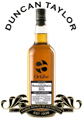 Duncan Taylor Bunnahabhain Peated Oloroso Scotch Octave 10 Year bottle