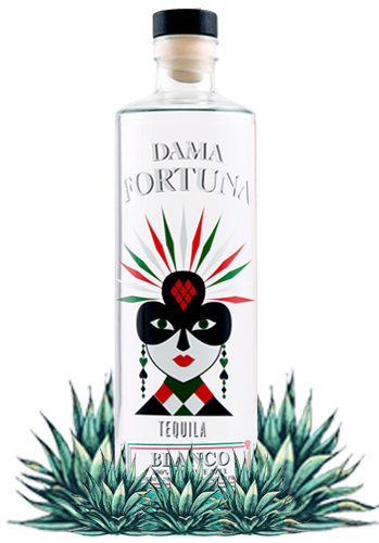 Dama Fortuna Blanco Tequila bottle