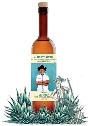 Palenqueros Alberto Ortiz Espadin Destilado de Agave
