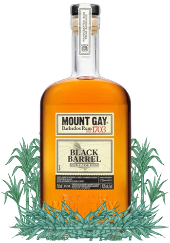 Mount Gay Black Barrel Barbados rum bottle