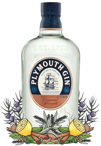 Plymouth Gin bottle