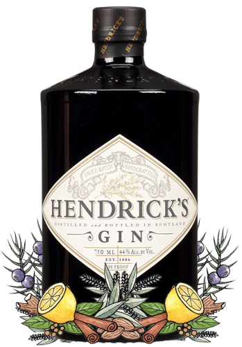 Hendrick's Gin bottle