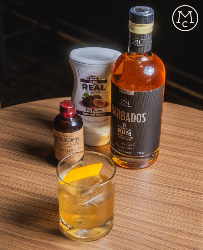 Rum Old Fashioned (R.O.F.) cocktail
