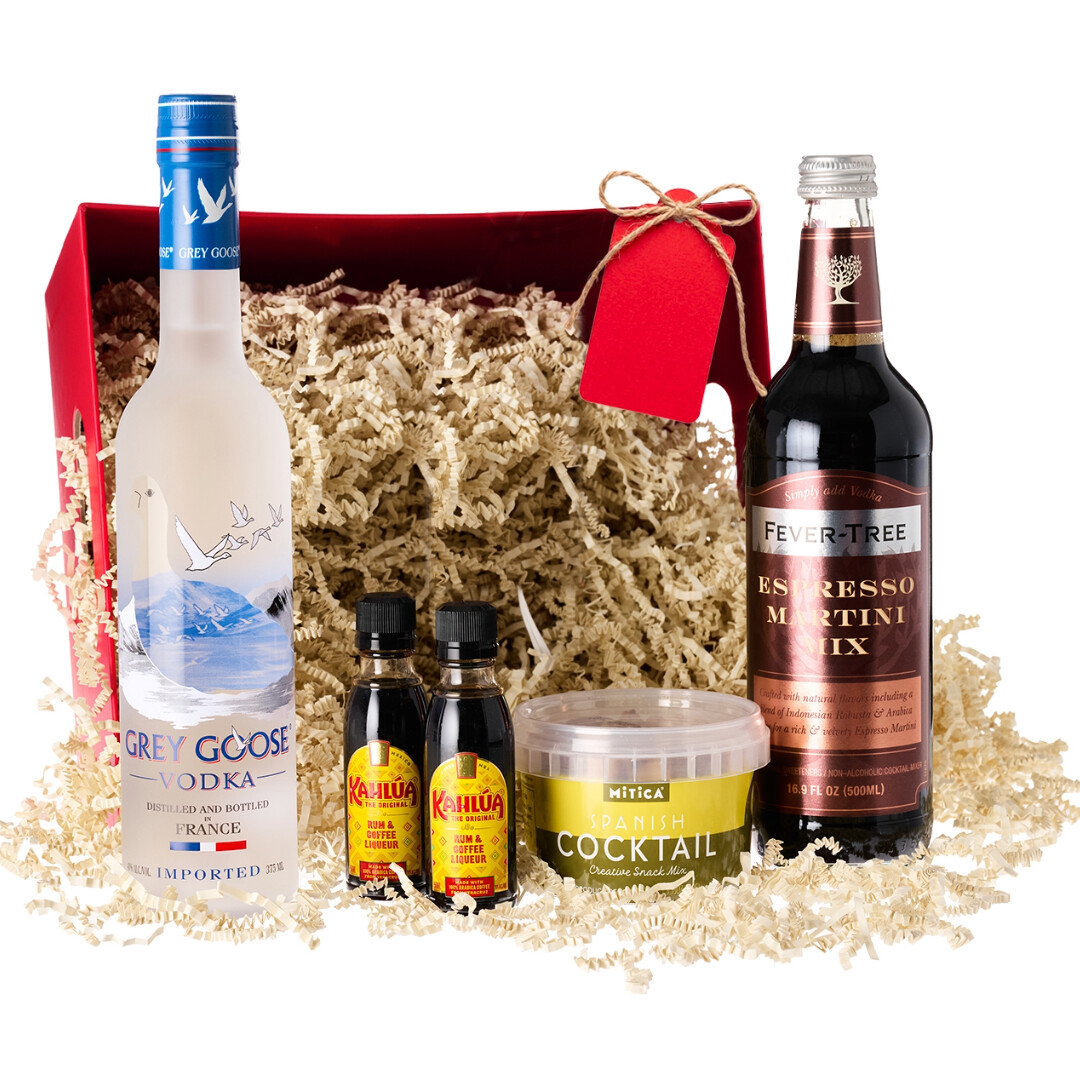 Grey Goose Espresso Martini gift basket