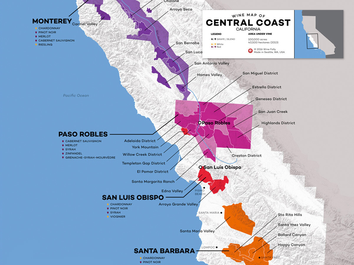 Central Coast Wine: The Varieties and Regions | Wine Folly