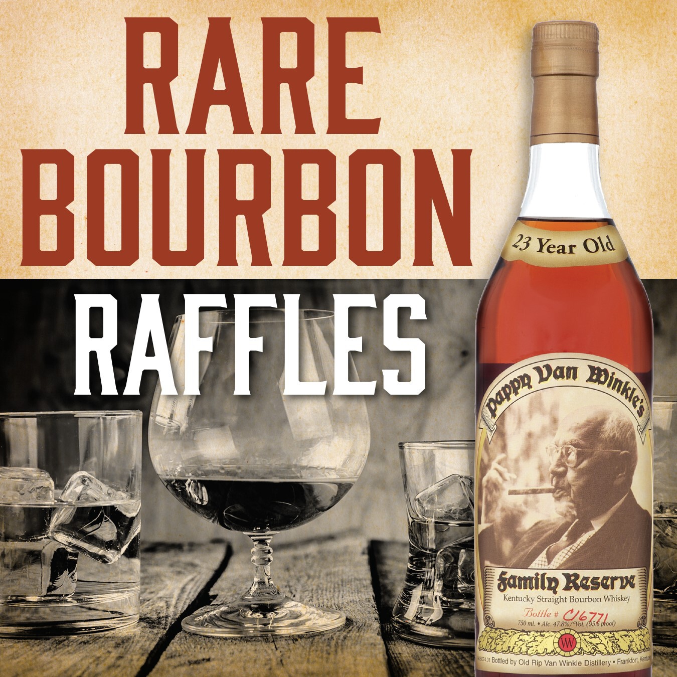 Rare bourbon raffles