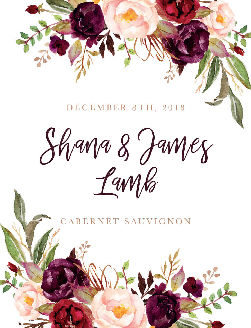 floral tasting event invitation