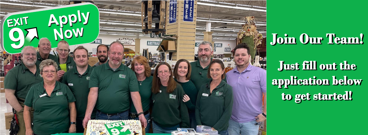 Exit 9 Wine & Liquor Warehouse - Employment Application