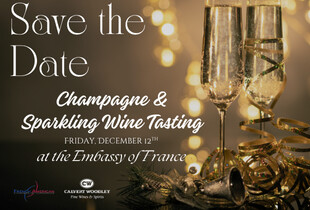 Save the Date Champagne & Sparkling Wine Tasting