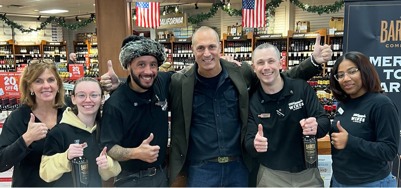 Stew Leonard's  Wines & Spirits of Farmingdale Team with Nigel Barker