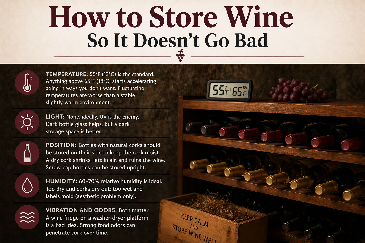 How to Store Wine So It Doesn't Go Bad