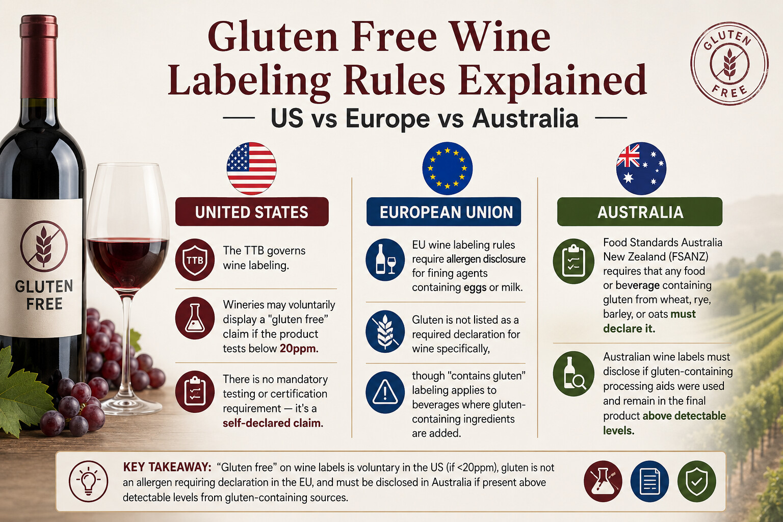 Gluten Free Wine Labeling Rules