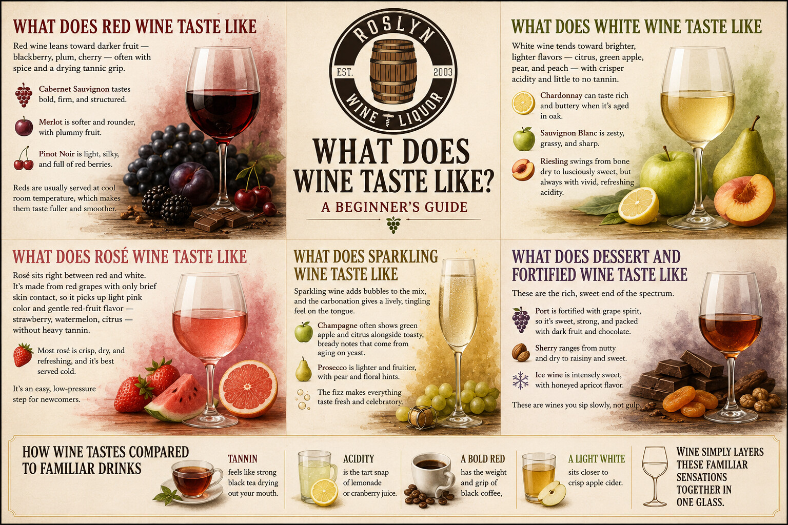 What does red wine taste like — flavor profiles by variety
