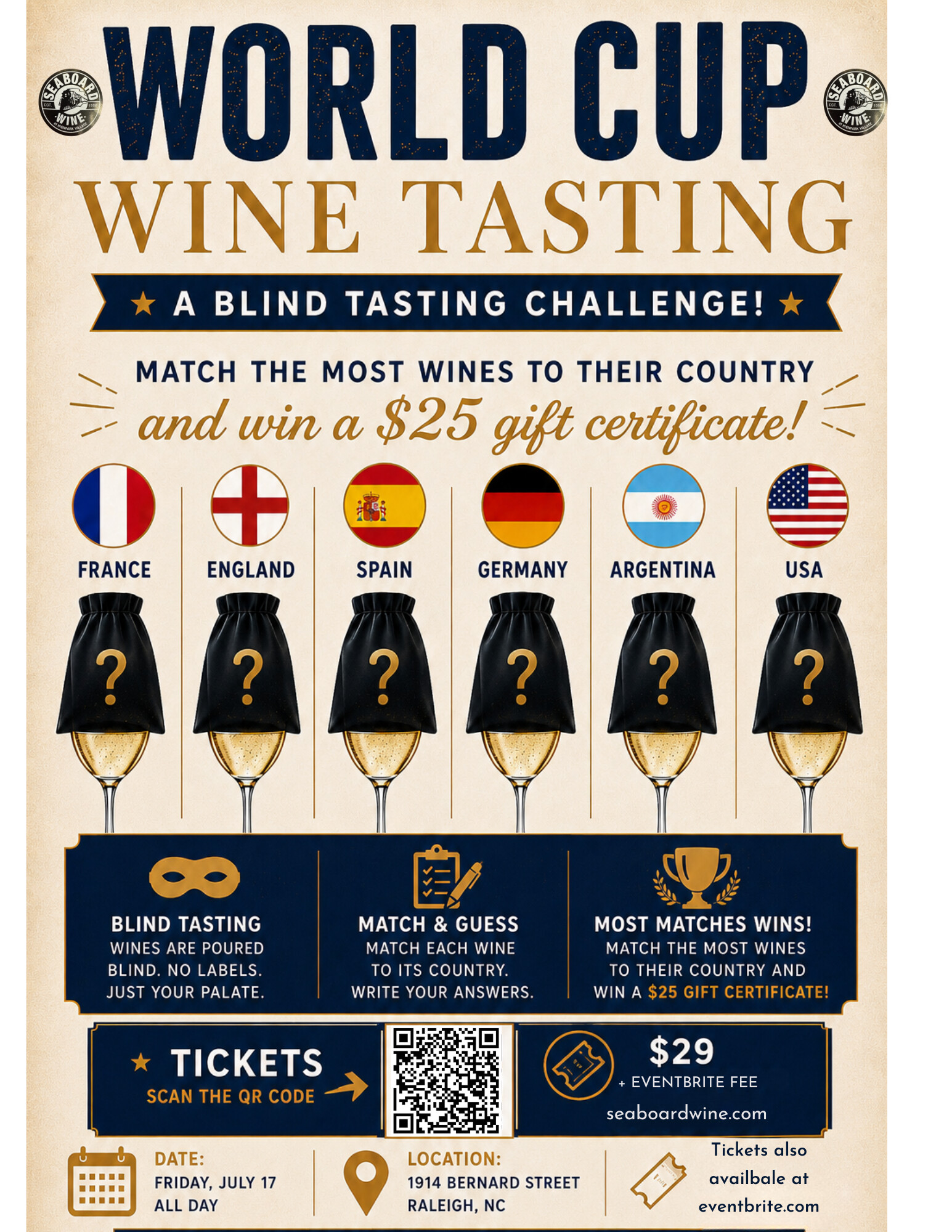 World Cup Wine Tasting
