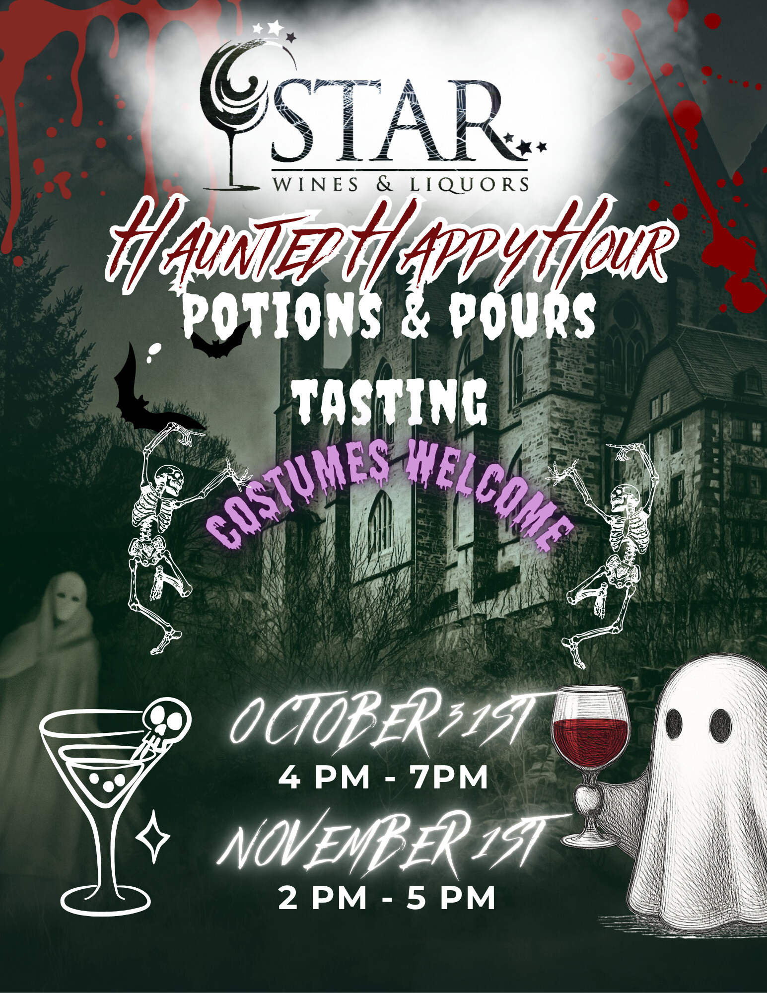 Haunted Happy Hour - Potions & Pours Tasting