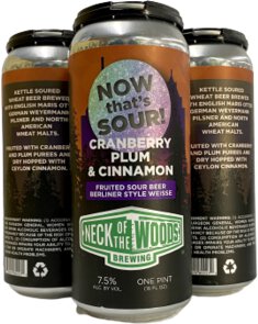 Neck Of The Woods Now That's Sour Cranberry Plum Cinnamon Sour 16oz Cans