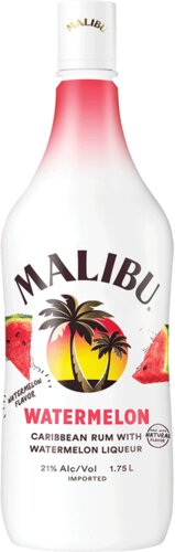 Malibu Caribbean Rum with Watermelon Flavored Liqueur