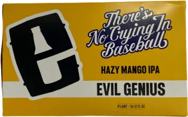 Evil Genius There's No Crying In Baseball Mango IPA 12oz Cans