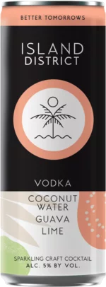 Island District Vodka Coconut Water Guava Lime