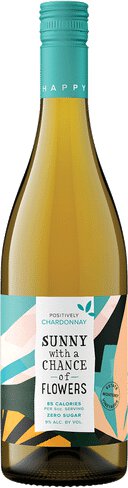 Sunny With A Chance With Flower Chardonnay