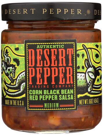 Desert Pepper Corn Black Bean Red Pepper Salsa