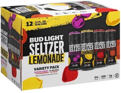 Bud Light Seltzer Variety Lemonade Can Warm