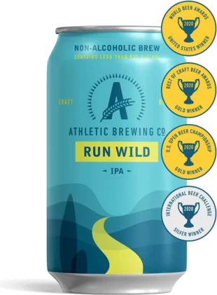 Athletic Brewing Run Wild Non Alcoholic IPA