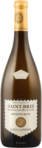 Bailly Lapierre Saint Bris Appellation Saint Bris Controlee Sauvignon Blanc France Burgundy