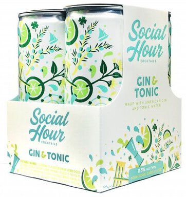 Social Hour Cocktails Brooklyn Craft Gin & Tonic Can