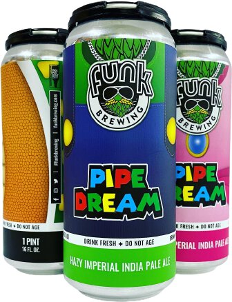 Funk Pipe Dream Hazy Double IPA 16oz Cans