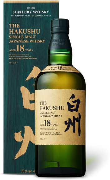 Hakushu 18 Year Old Single Malt Japanese Whisky - Franklin