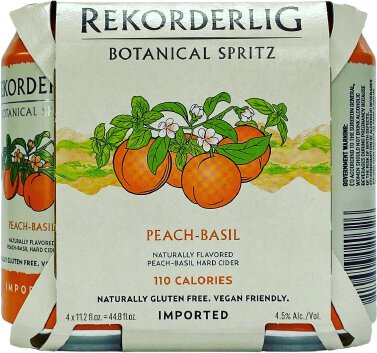 Rekorderlig Peach Basil Botanical Cider 12oz Cans