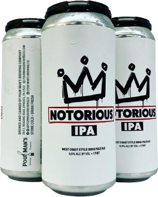 Pour Man's Notorious IPA 16oz Cans