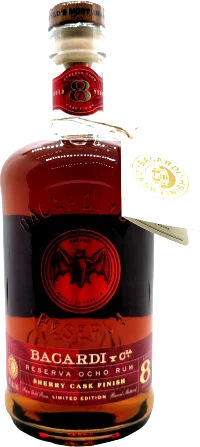 Bacardi Aged Rum Reserva Ocho Rum Sherry Cask Finish 8 Years Old