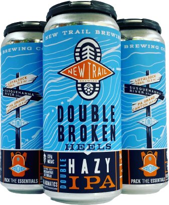 New Trail Double Broken Heels Hazy IPA 16oz Cans