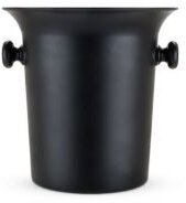 Ice Bucket Black Plastic