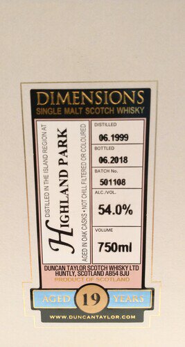 Duncan Taylor HP 19yr Whisky