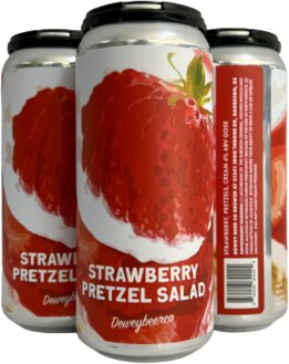 Dewey Strawberry Pretzel Salad Sour Ale 16oz Cans