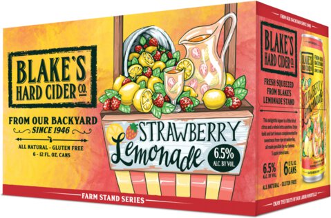 Blake's Hard Strawberry Lemonade 6pk Can