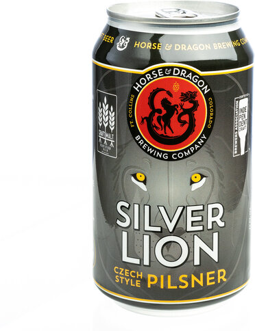 Horse And Dragon Silver Lion Czech Pilsner Single Can
