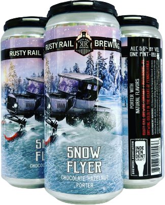 Rusty Rail Snow Flyer Choc Hazelnut Porter 16oz Cans
