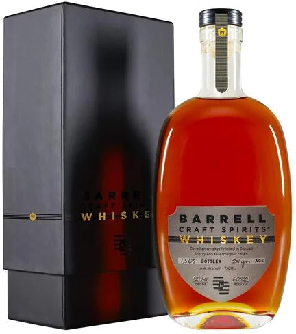 Barrell Craft Spirits Canadian Whiskey 24 Year Old Cask Strength Finished in Oloroso Sherry & Armagnac 121 Proof Limited Edition