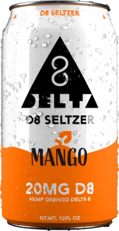 D8 Setlzer Mango Cbd Seltzer